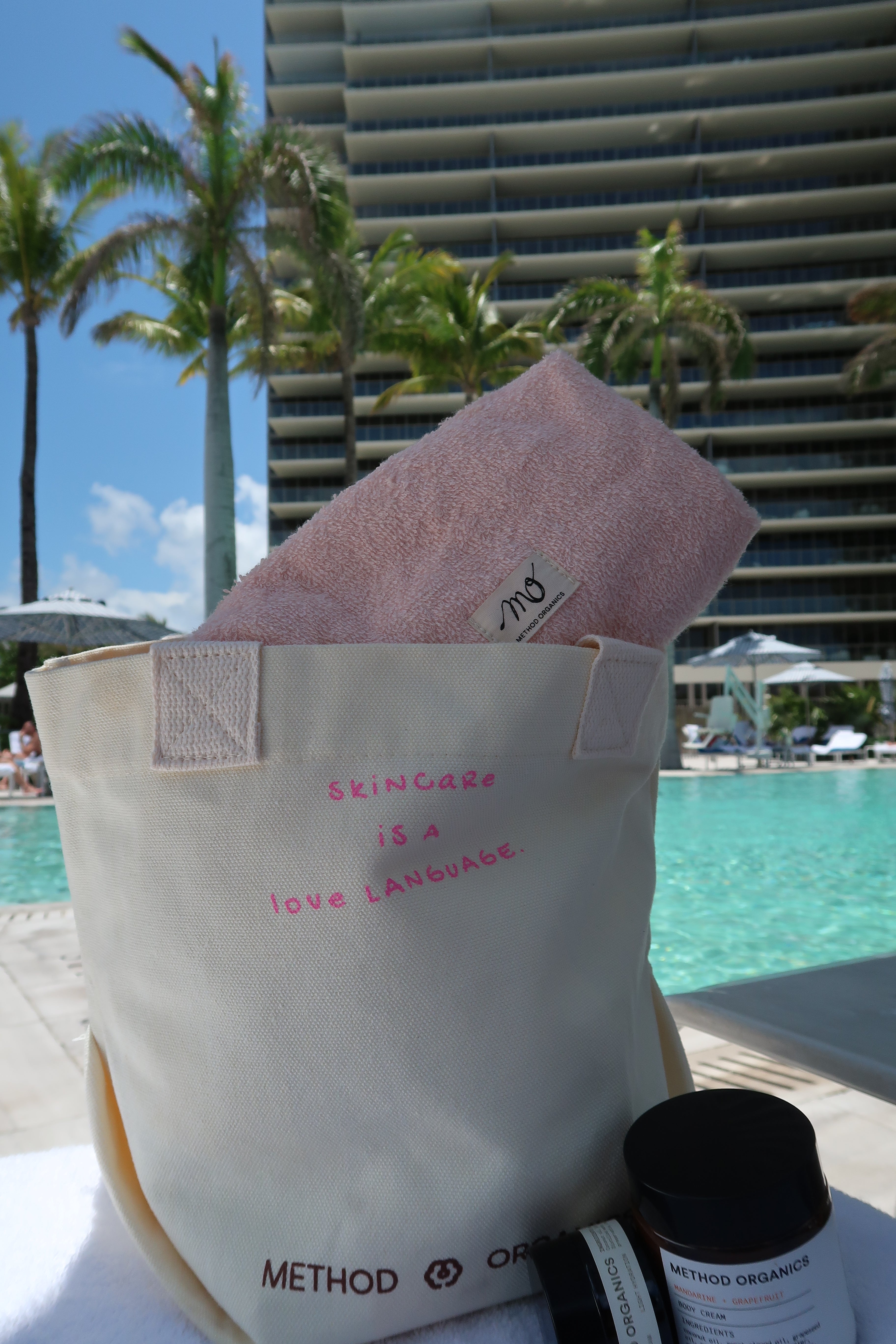 Pink Terry Pouch